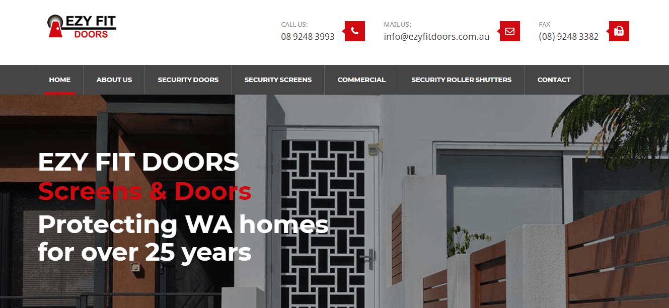 Ezy Fit Doors' Homepage