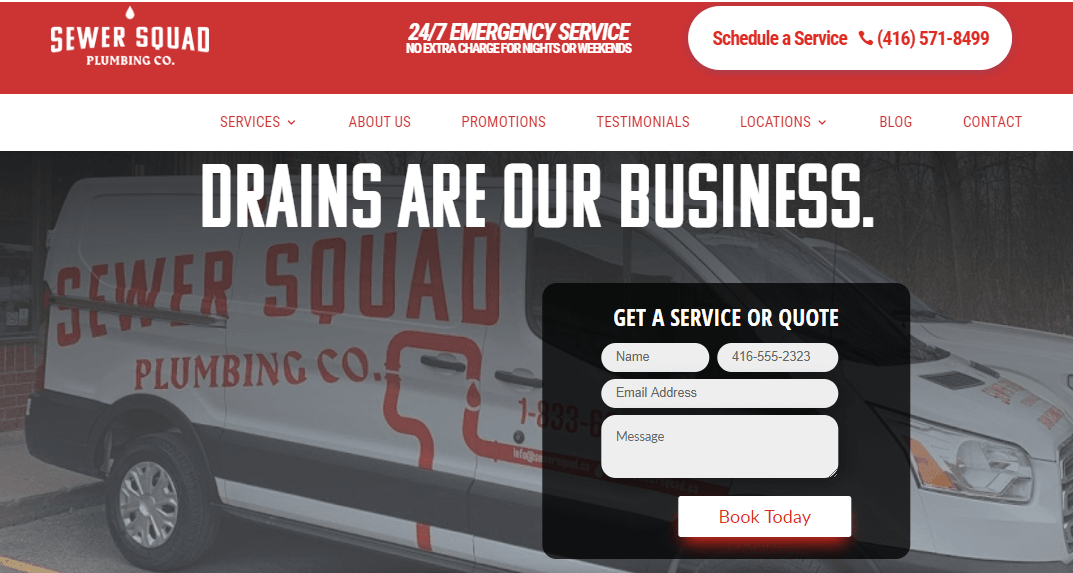 Sewer Squad Plumbing Co. – Toronto's Homepage