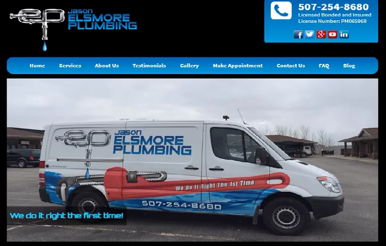 Elsmore Plumbing LLC's Homepage