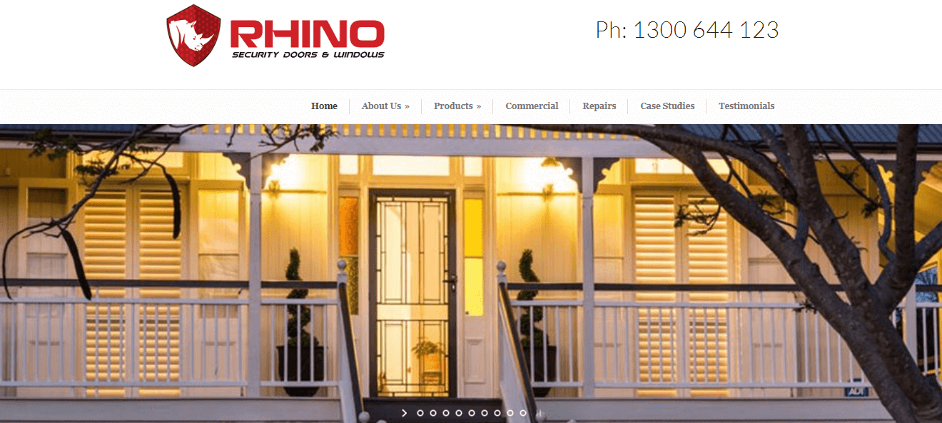 Rhino Security Doors & Windows' Homepage