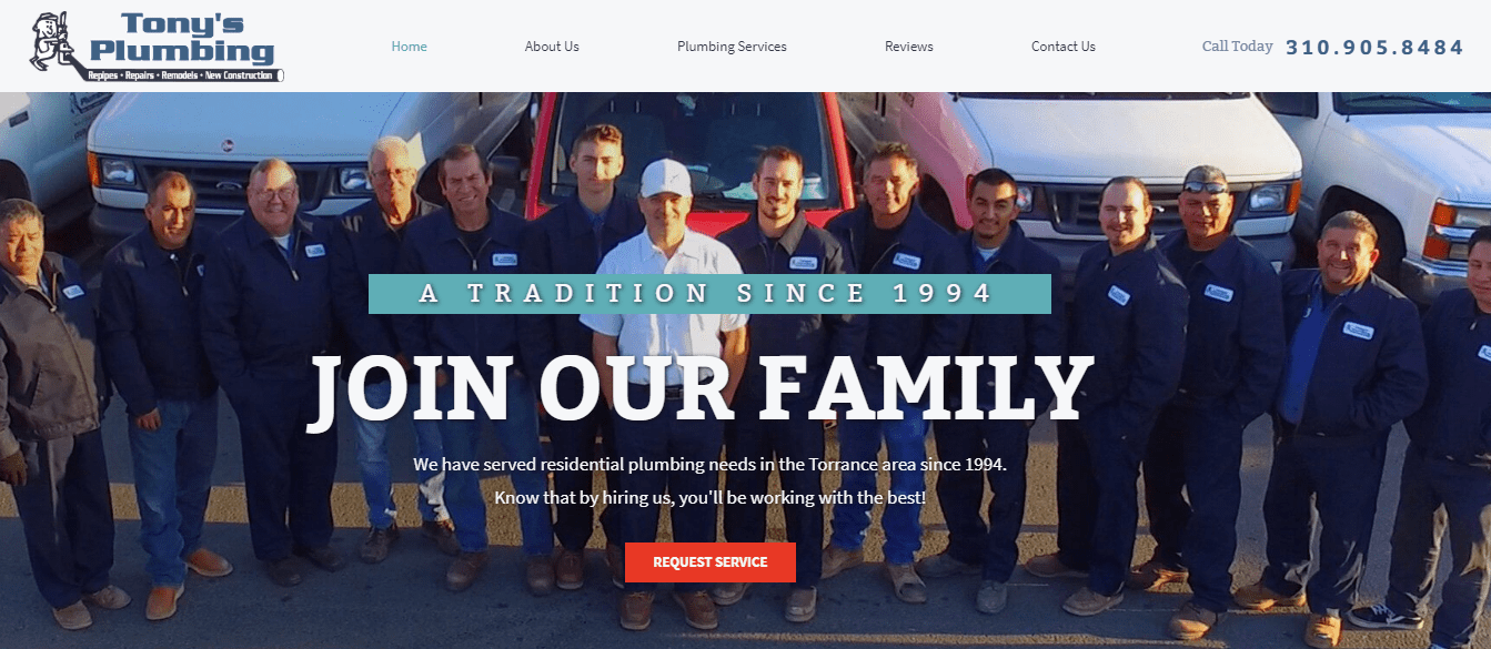 Tony’s Plumbing's Homepage