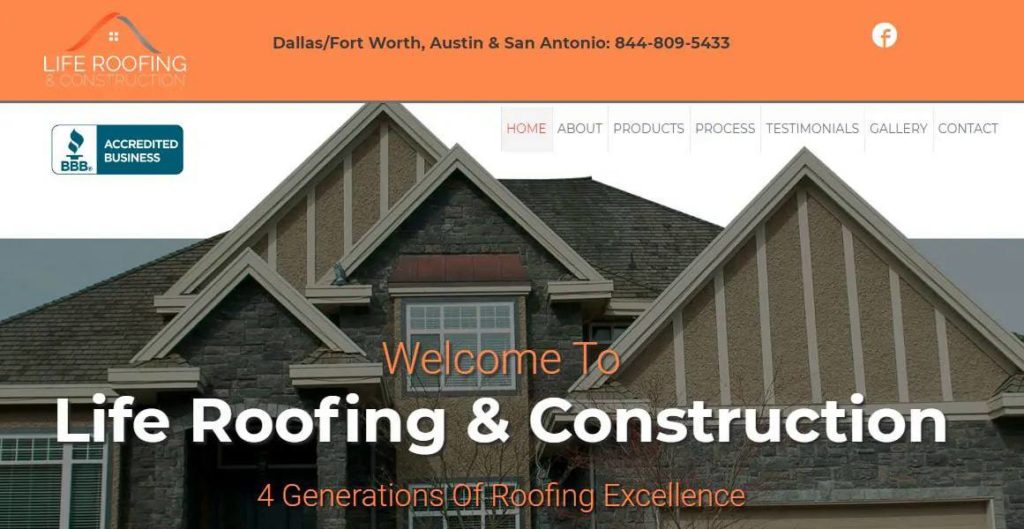 Life Roofing & Construction's Homepage