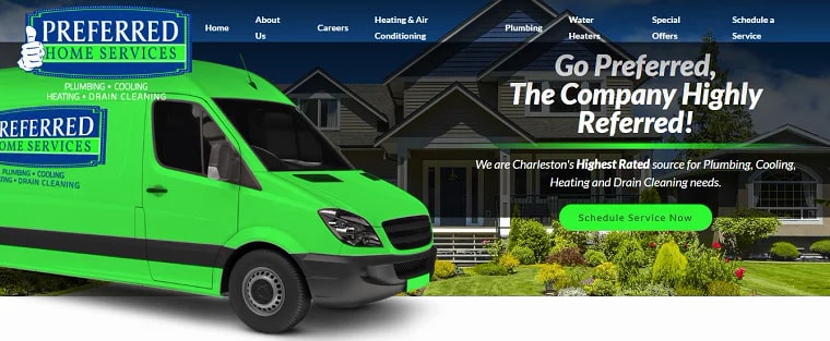 Preferred Home Services' Homepage
