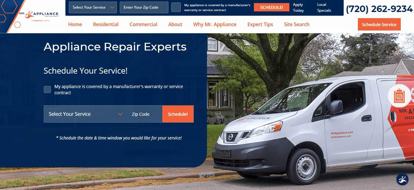 Mr. Appliance of Denver's Homepage
