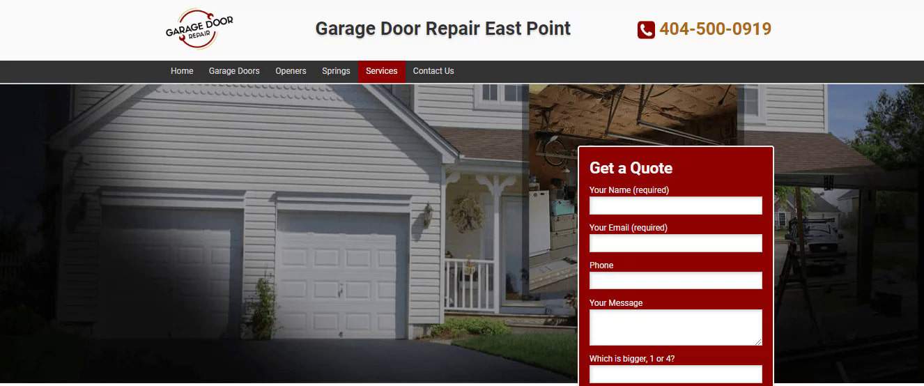 Garage Door Repair East Point's Homepage