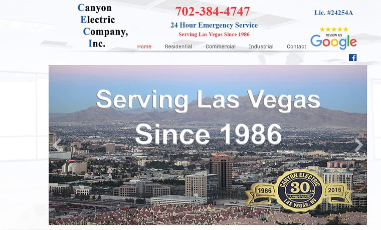 Canyon Electric Company Inc.'s Homepage