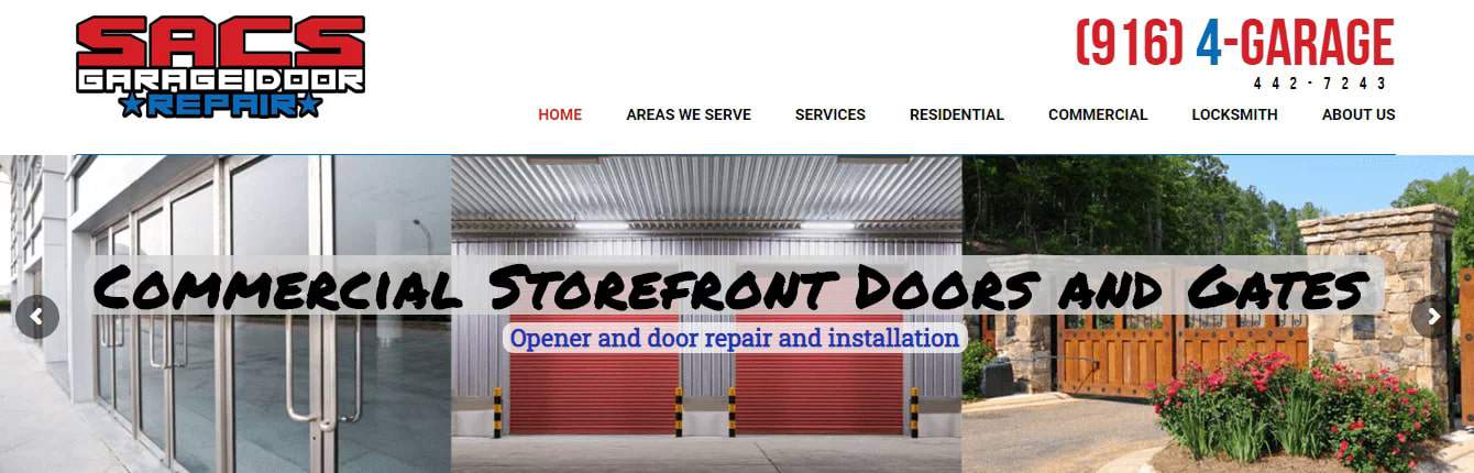 Sac’s Garage Door Repair's Homepage