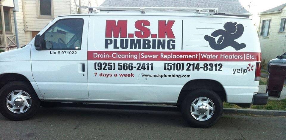 M.S.K Plumbing's Van