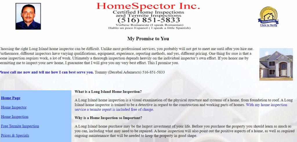 Home Spector Inc.'s Homepage