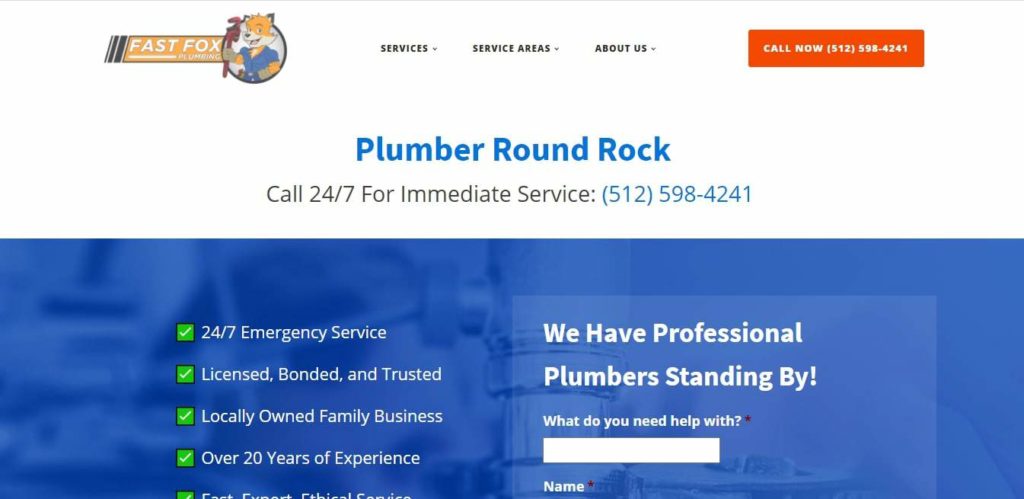 Fast Fox Plumbing's Homepage