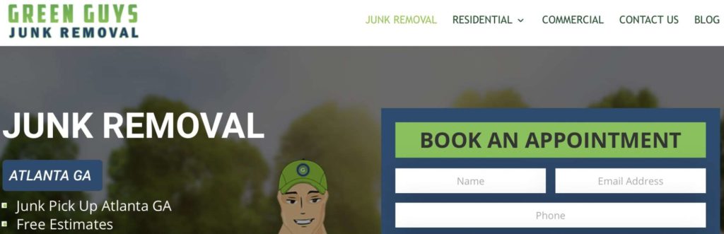 Green Guys Junk Removal's Homepage