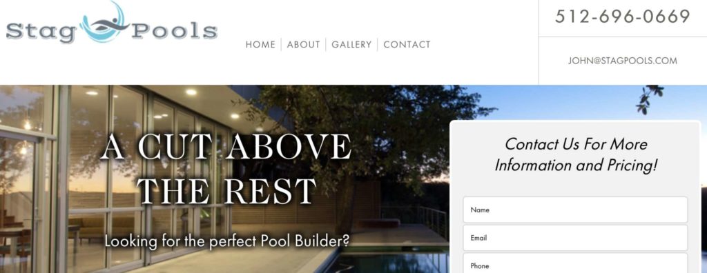 Stag Pools, LLC's Homepage