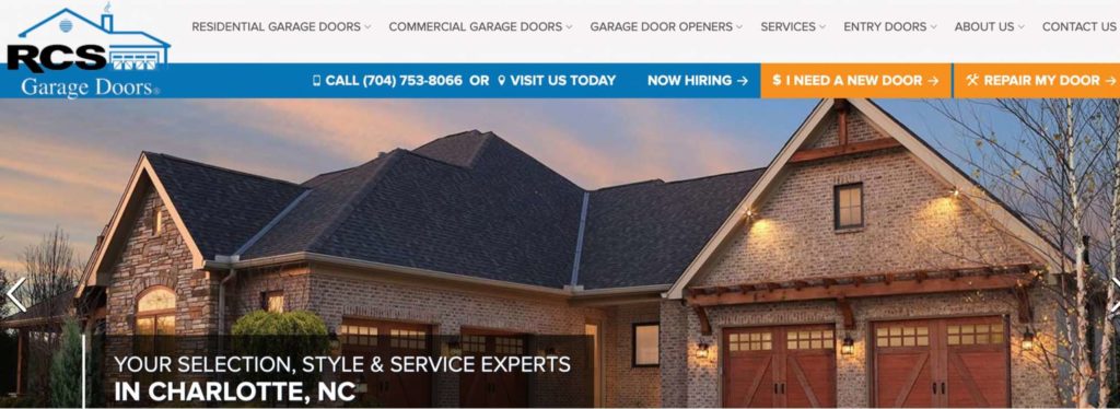 RCS Garage Doors' Homepage