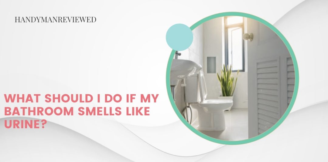What should I do if my bathroom smells like urine