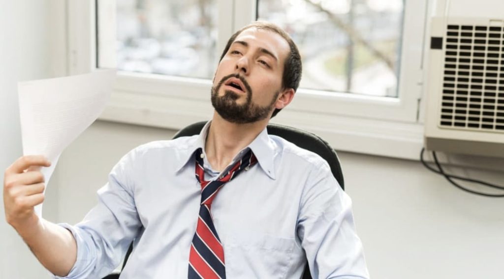 Your AC is blowing warm air