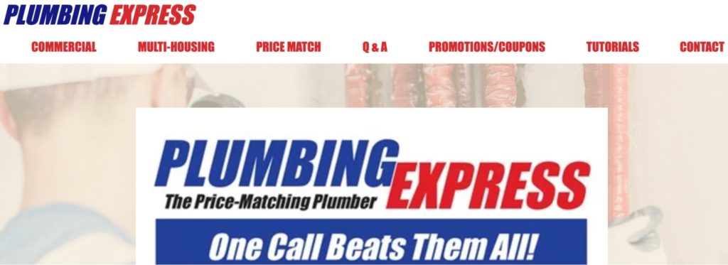 Plumbing Express Homepage