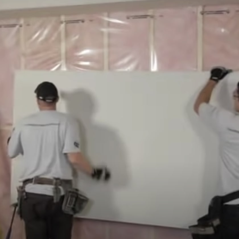 Hang the drywall panel
