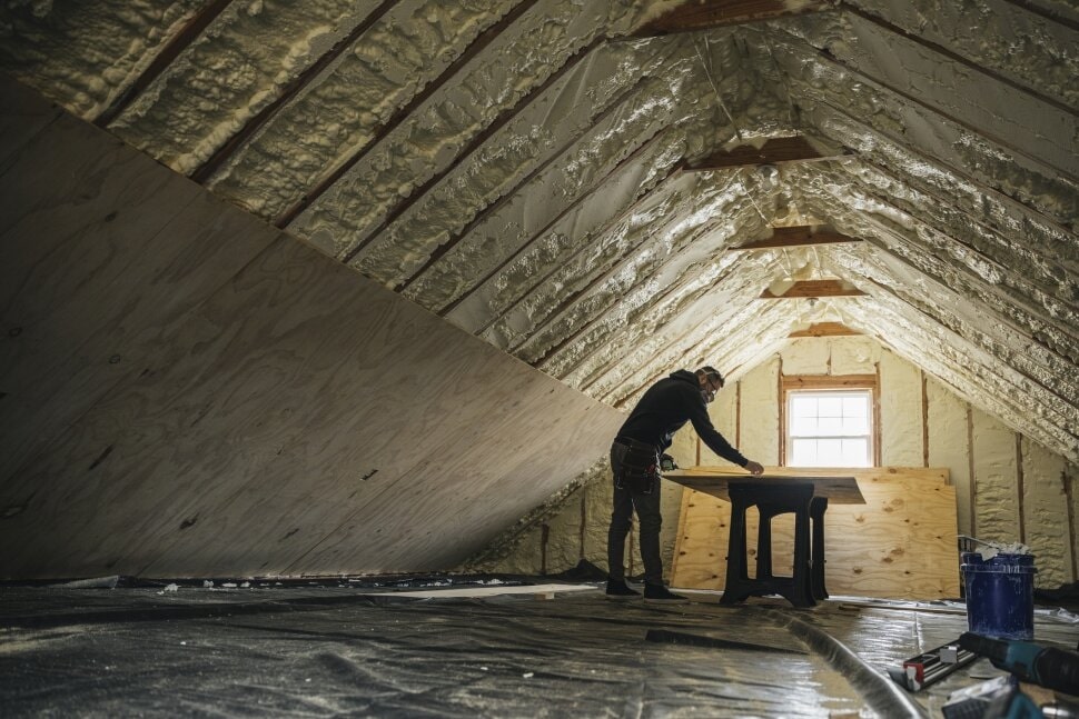 Insulate and ventilate the attic