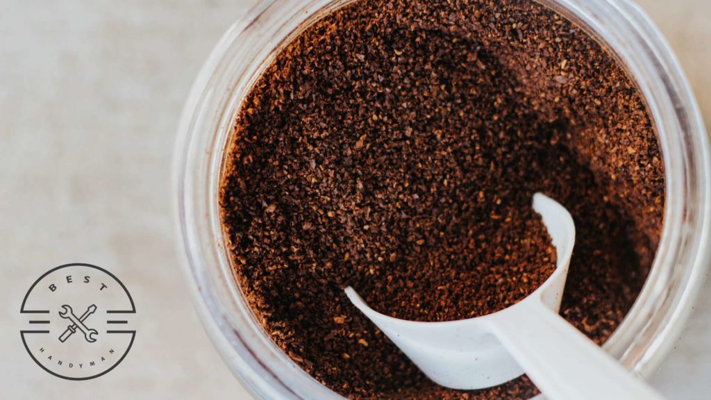 Spread coffee grounds around them