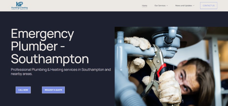 kjp plumbing homepage